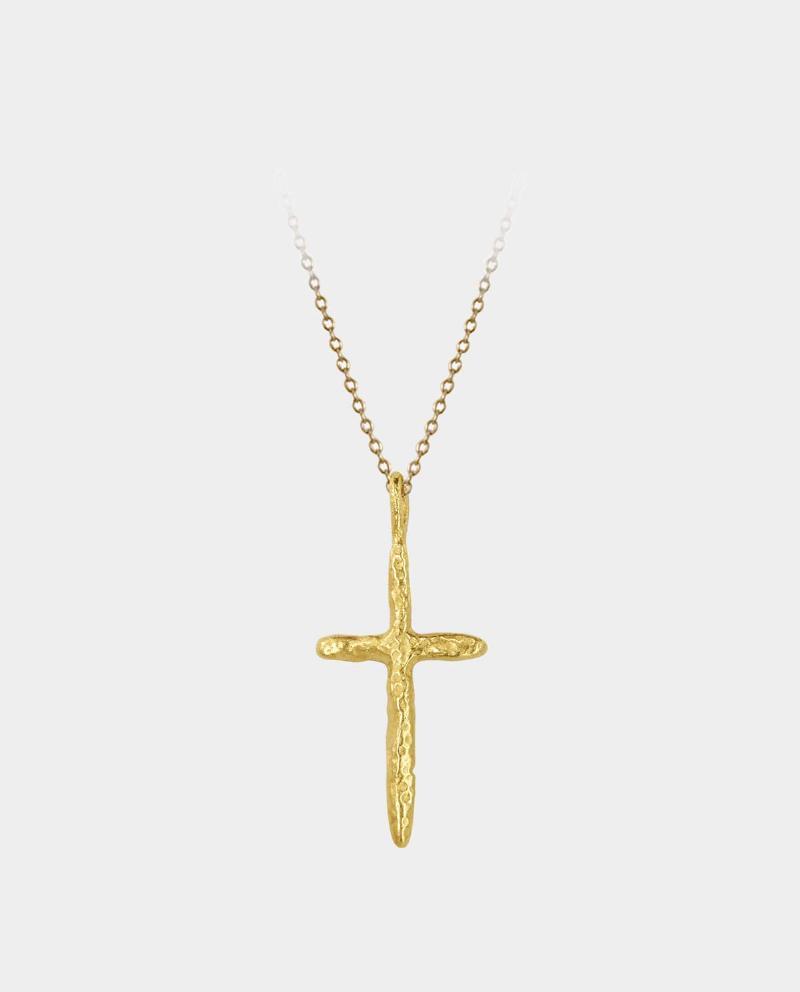 Jane Austen - Halskæde med Rustikt Kors i Unik Design