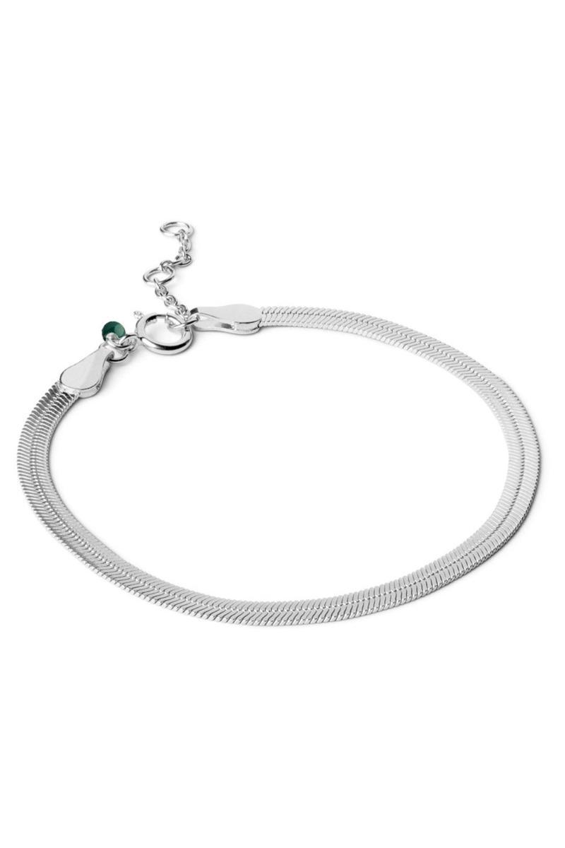 Enamel Armbånd - Caroline i Sølv - Udsalg!