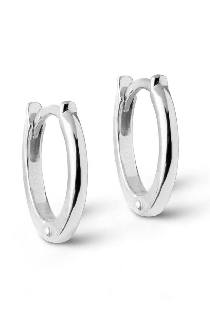 Enamel Classic Hoops øreringe - Udsalg i Sølv
