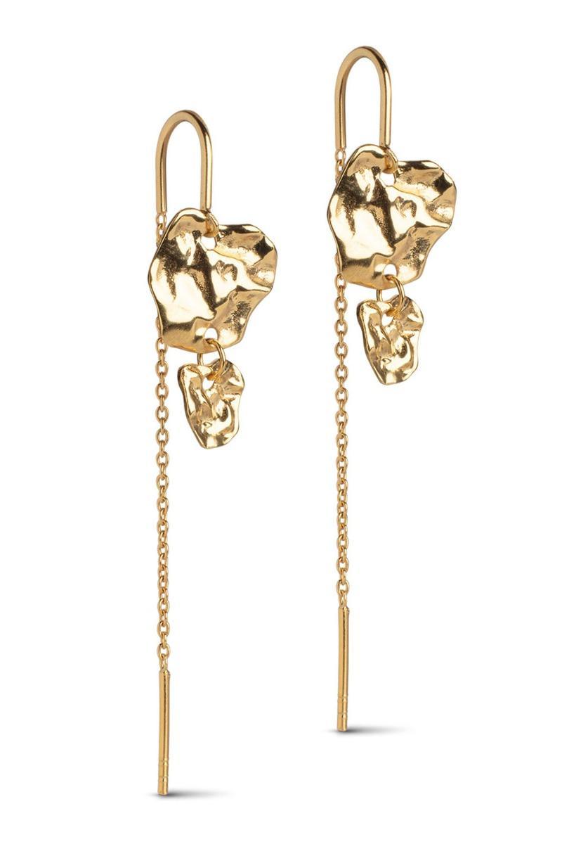 Elegant guld øreringe fra Enamel - Udsalg!