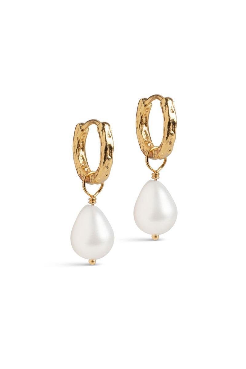 Enamel - øreringe - Hoops Significant Pearl - Pearls