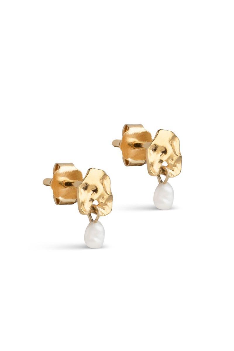 Enamel Stud Mio Pearl Øreringe - Udsalg på Lykke by Lykke