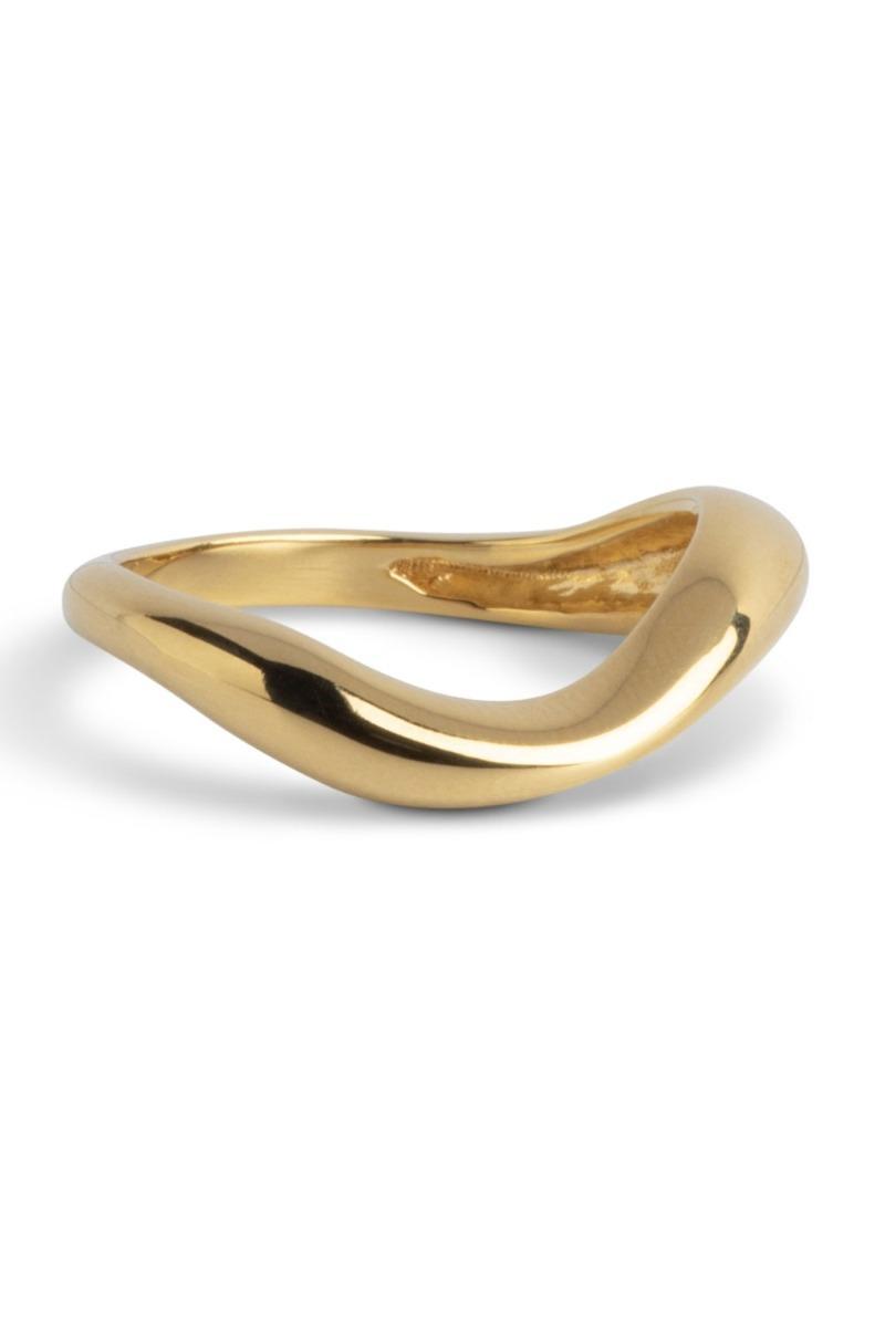 Enamel Ring Agnete Small - Guld på Udsalg!