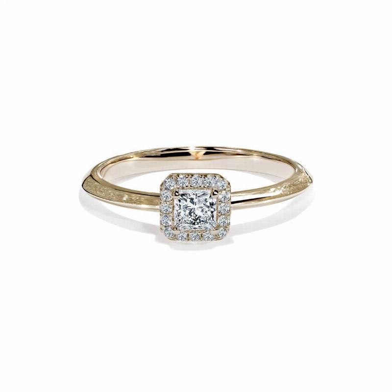 Oxford Halo Ring i Guld - Elegant Smykke til Hende