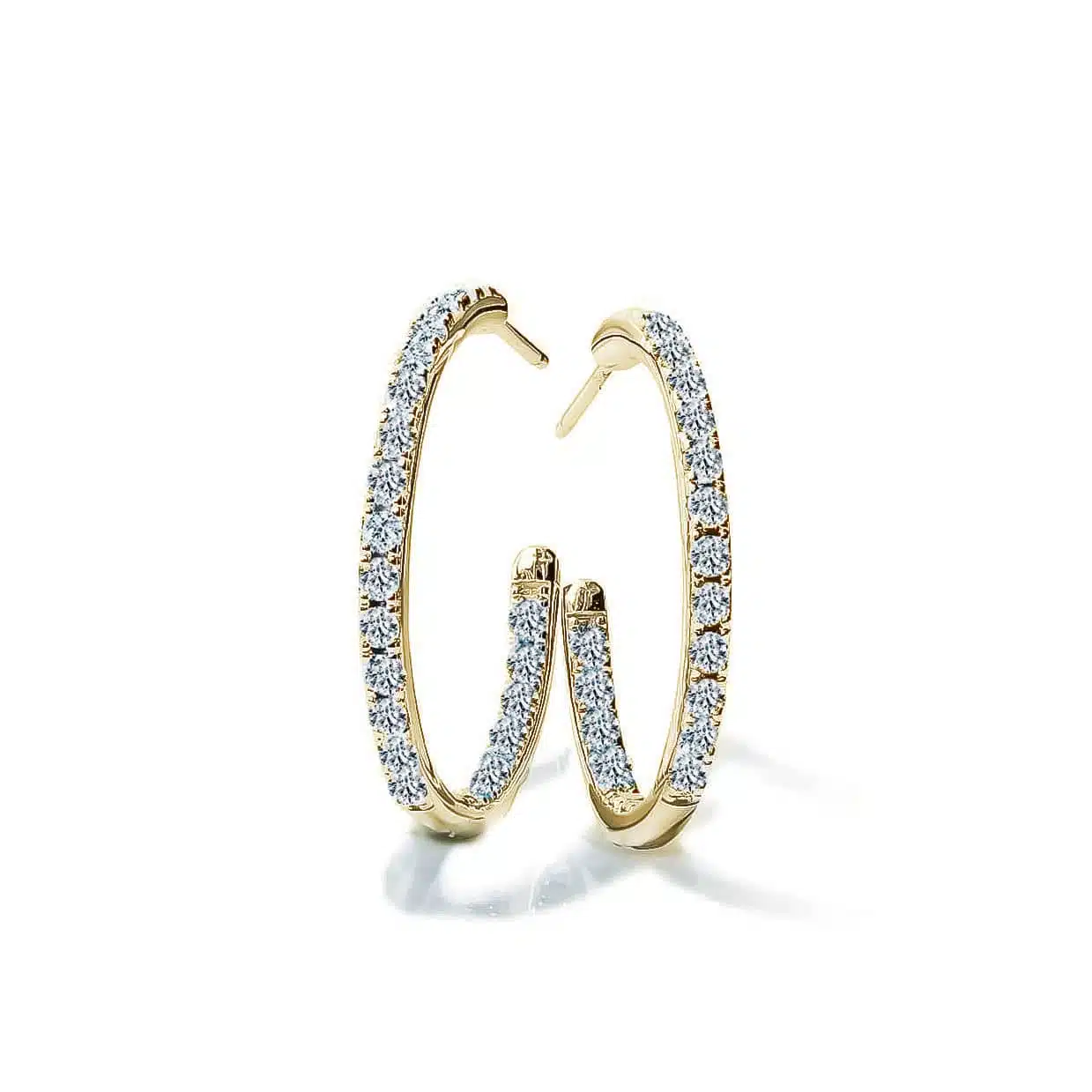 Equestrian Gold Hoop øreringe