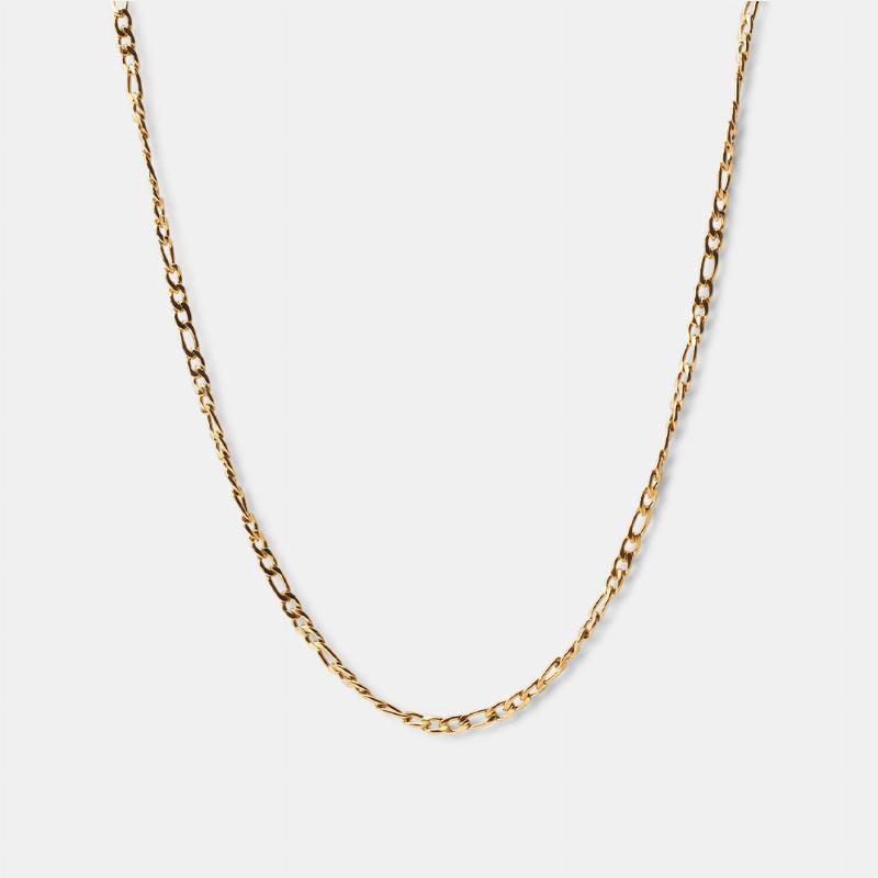 Figaro Halskæde 18k Guldbelagt 3mm