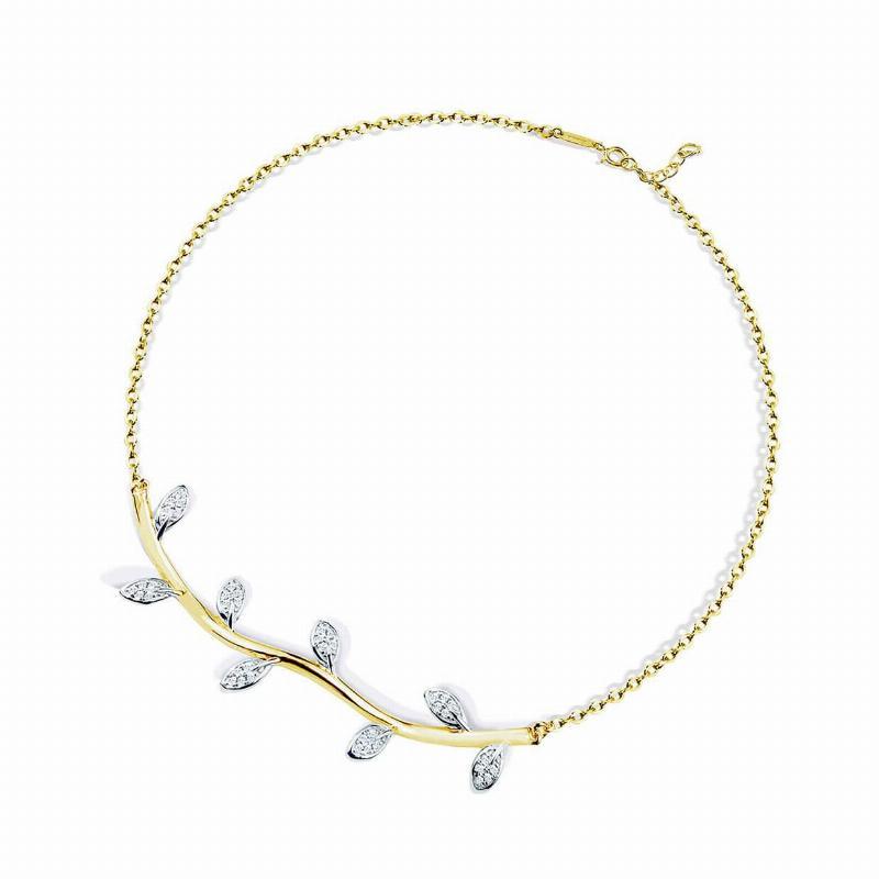 Flora Leaf Armbånd i Forgyldt Sølv - Gave til Hende