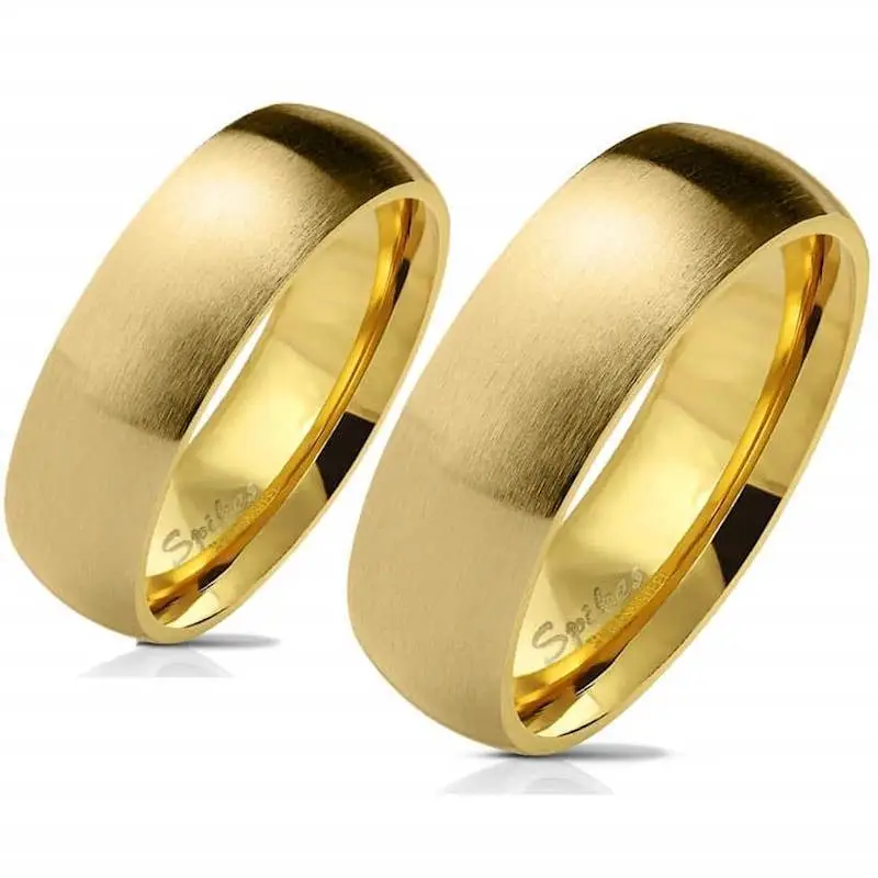 IP Forgyldt Forlovelsesring til Det Forelskede Par