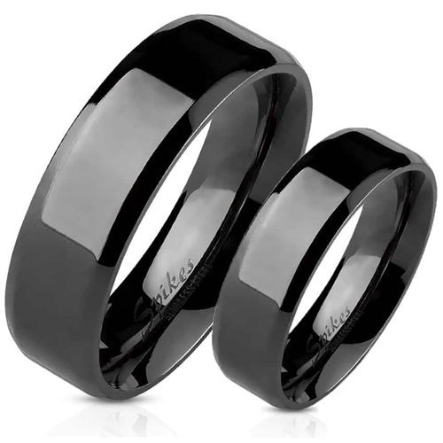Sort Forlovelsesring med Spikes - Elegant Design