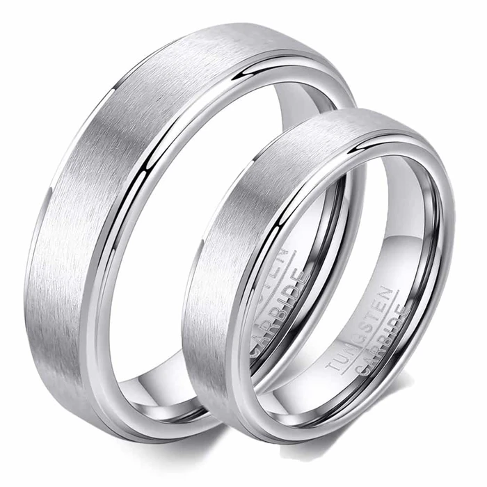 Tungsten Forlovelses- eller Vielsesring - Holdbar Elegance