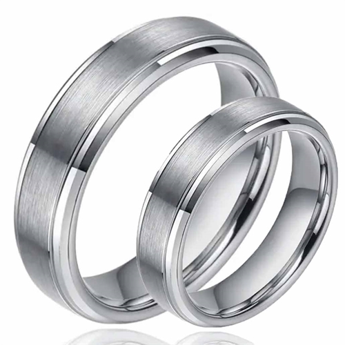 Tungsten Forlovelses- eller Vielsesring - Stærk og Elegant