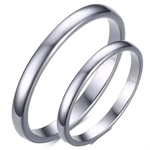 Tungsten Forlovelsesring - Elegant og Højpoleret Design