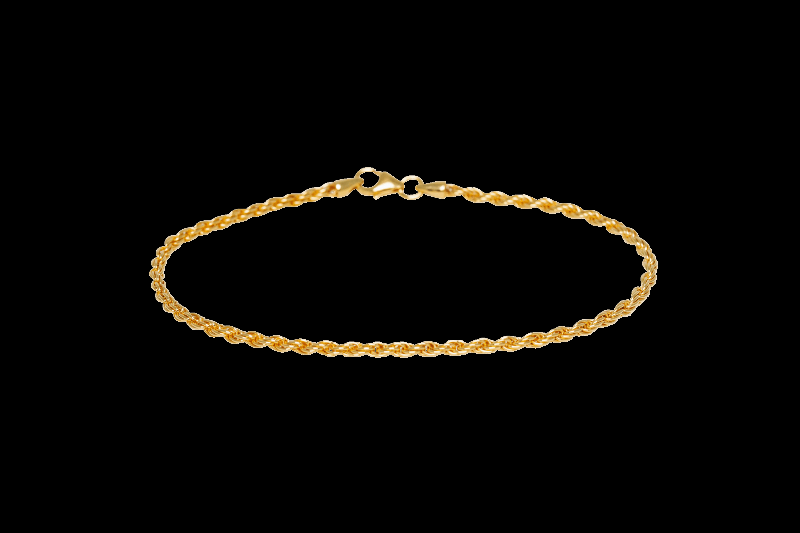 Ix Rope Armbånd i 22 Karat Guldbelagt Sølv - Unik Design