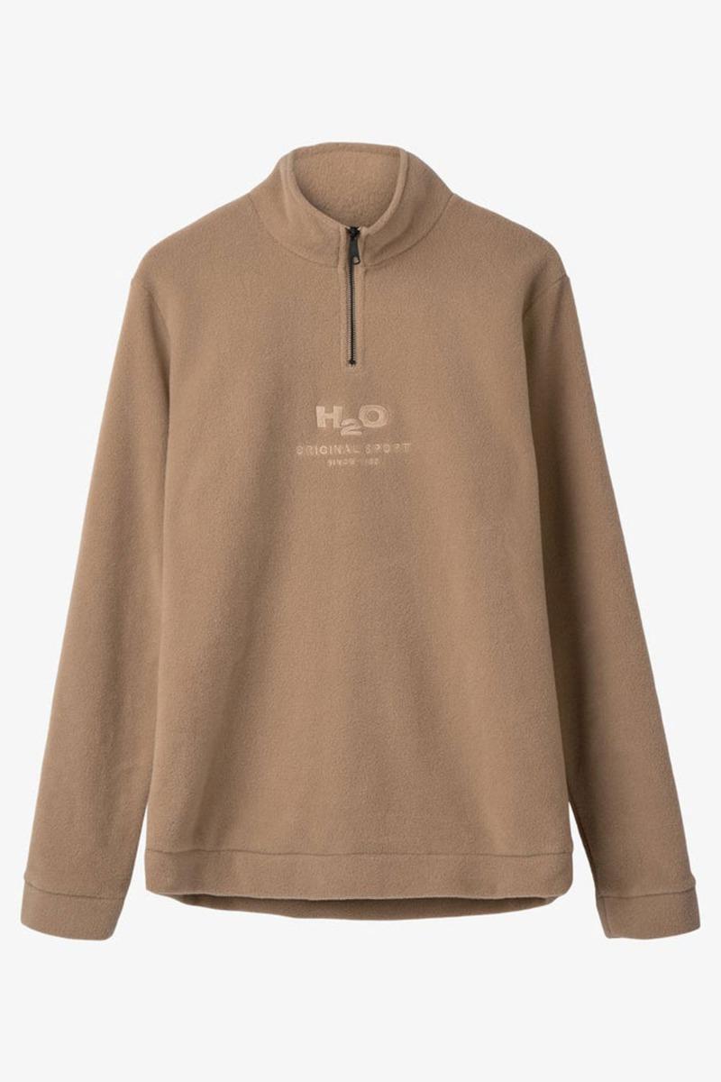 H2O Fleece - Blåvand II Half Zip i Sandfarvet Udsalg