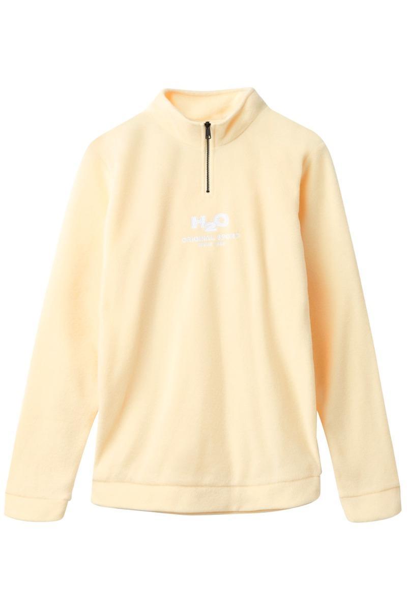 H2O Fleece - Blåvand II Half Zip - Pale Banana Jewel Box