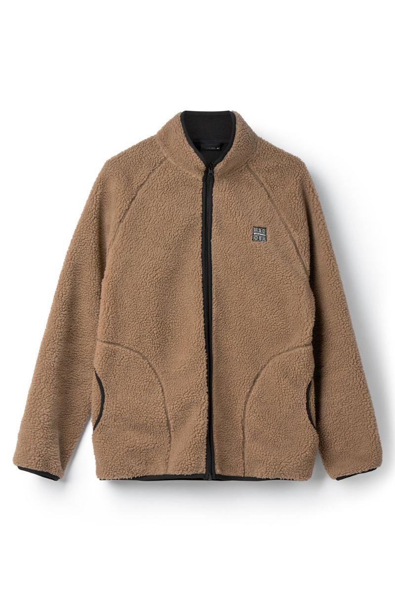 H2O Langli Pile Jakke - Unisex Fleece i Brun Udsalg