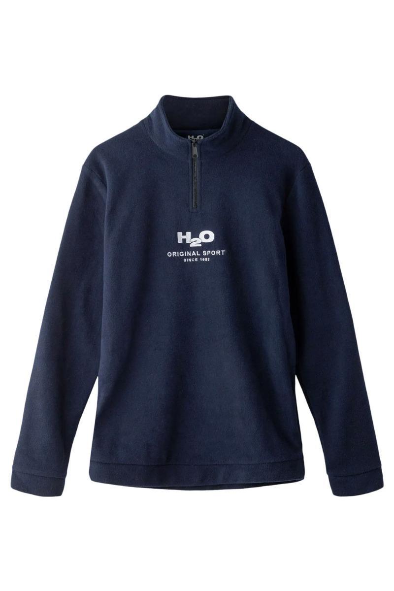 H2O Fleece Sweatshirt - Blåvand Half Zip - Navy Udsalg