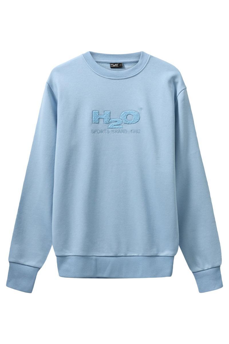 H2O Sweatshirt med Logo - Baby Blue Udsalg!