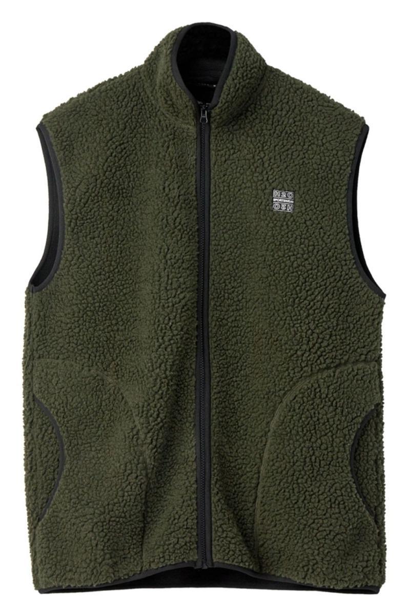 H2o - Vest - Basic Langli Pile Waist Coat - Army