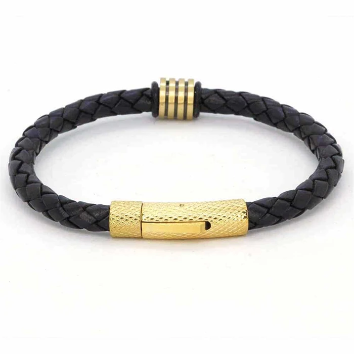 Gennie Læderarmbånd med Forgyldte Detaljer - Trendy Stil!