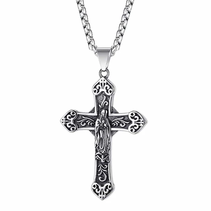 Kors med Jesus Halssmykke - Opgrader din stil!