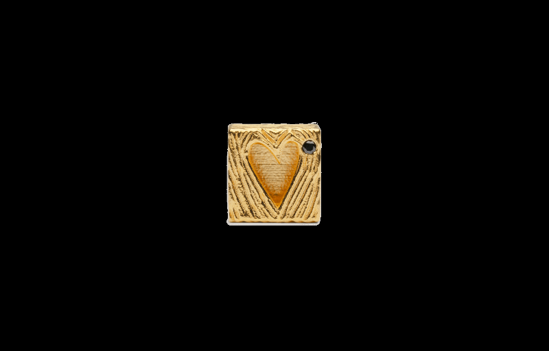 Ix Heart In A Box Charm - Unikt Smykke i Guld