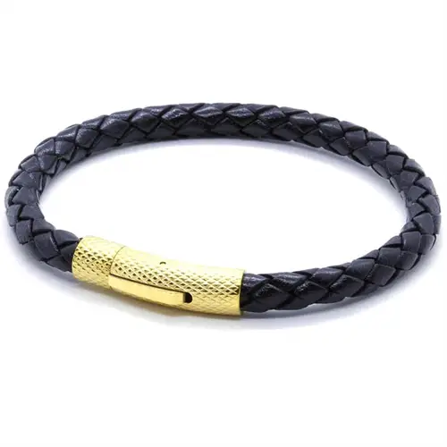 Elian Læderarmbånd Lux Black