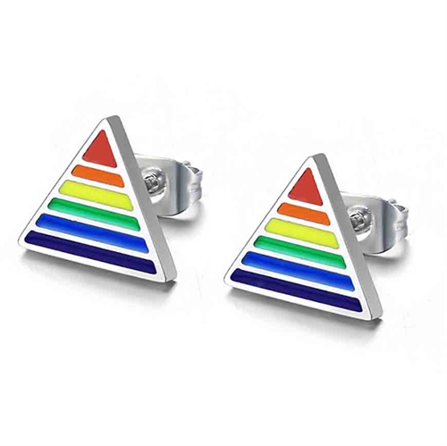 Triangle Lgbt ørestik