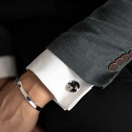 Nate Bangle i rustfrit stål - Stilet herrearmbånd