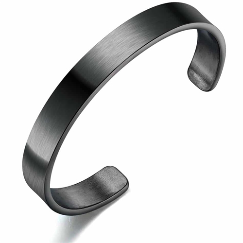 Mørke Shane Armbånd i Sortcoatet Ædelstål - Trendy Elegance