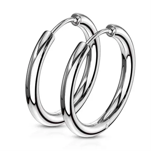 Blank ørering i ædelstål - 18mm smykke til salg
