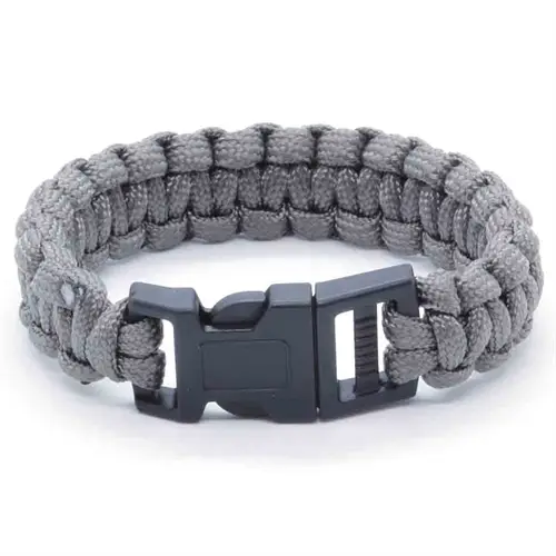 Grå Paracord Armbånd - Hurtig levering 1-3 dage