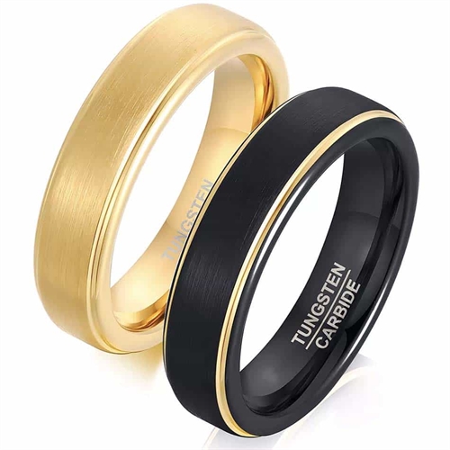 Tungstenring til Bryllup eller Forlovelse - Smuk Design