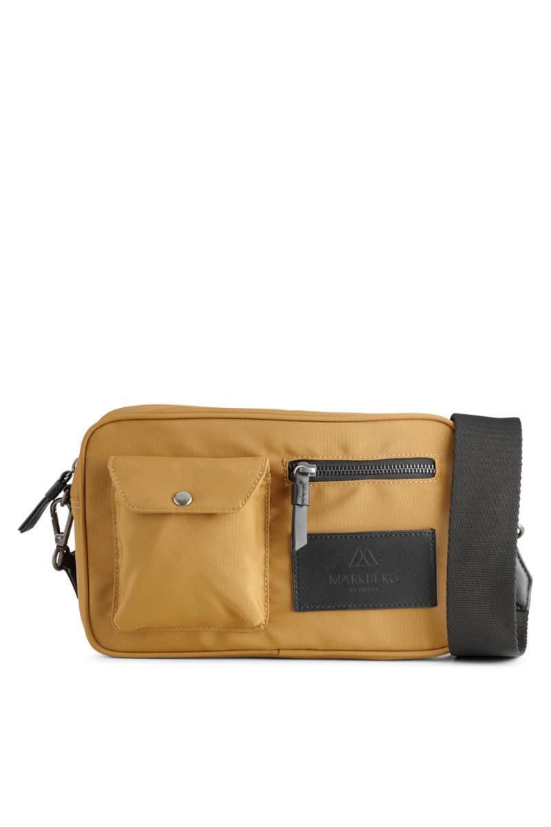 Markberg Darla Crossbody Taske i Genanvendt Materiale - Sennep
