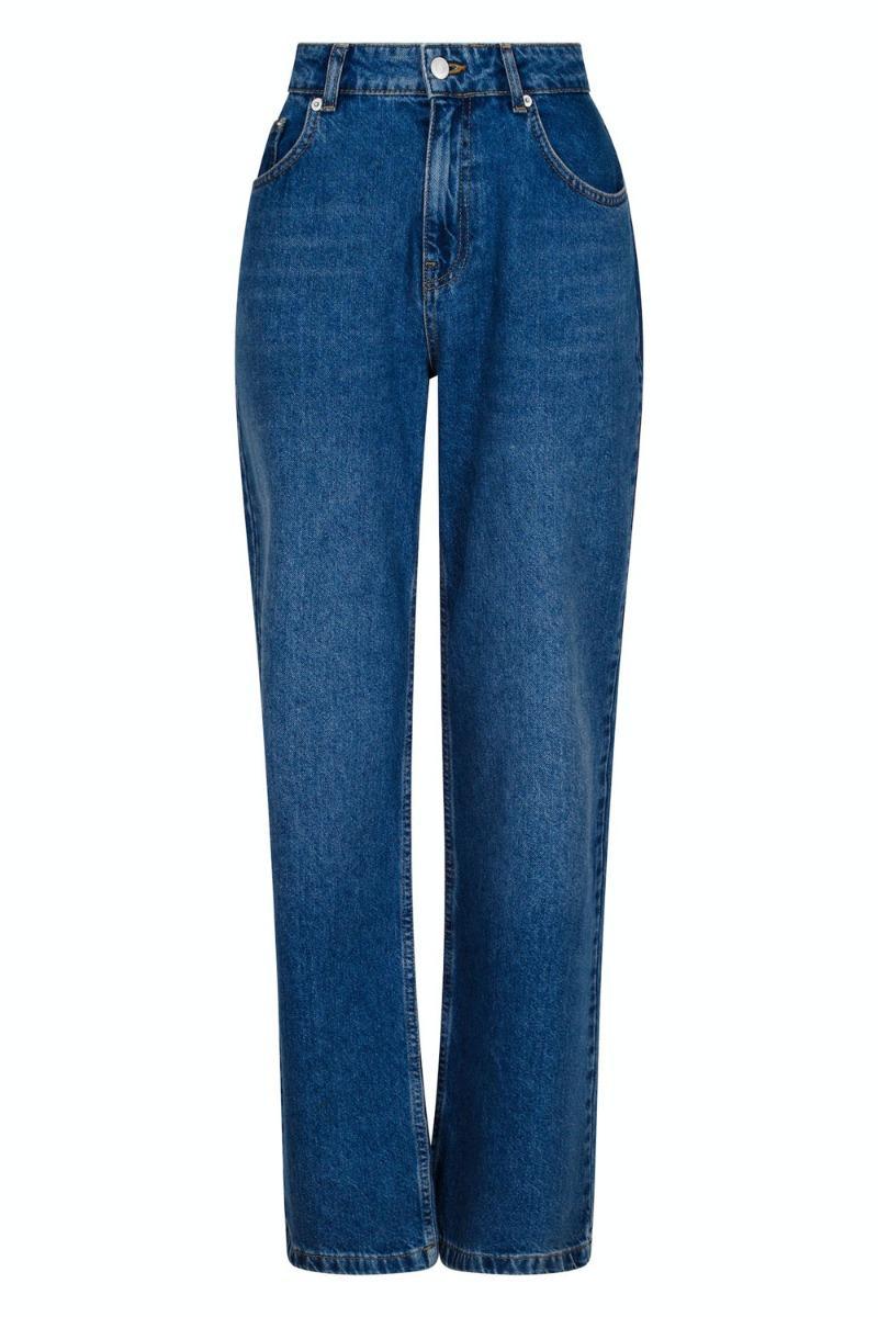 Neo Noir - Simona D Jeans - Blå Denim med Vide Ben