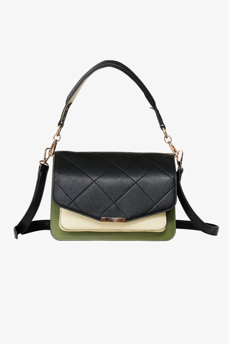 Noella - Blanca Multi Compartment Taske - Sort/Grøn/Cream