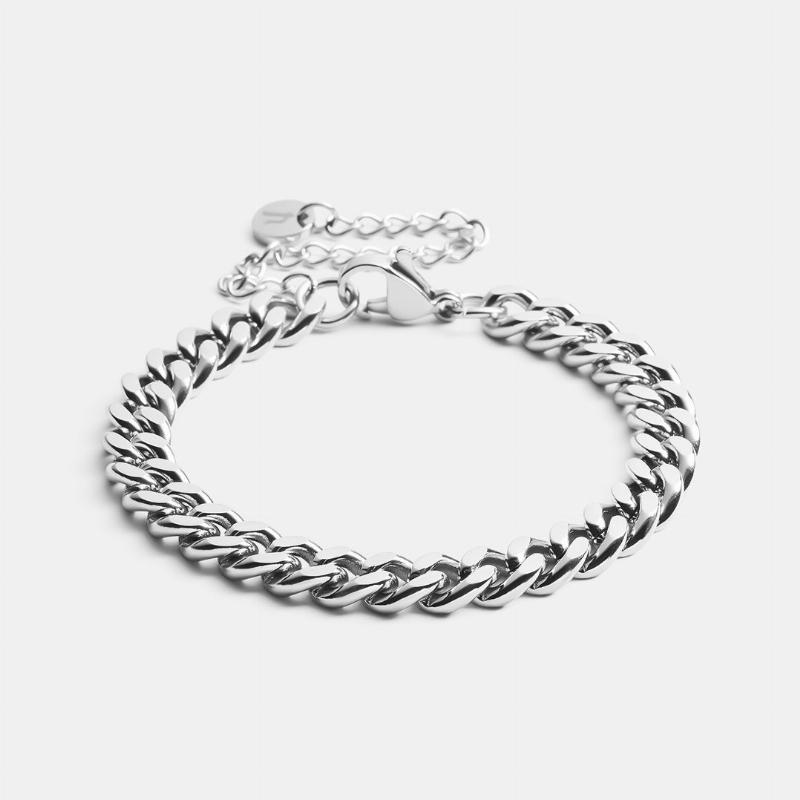 Panser Facet Armbånd i Sølv 6mm - Perfekt til Hverdagen