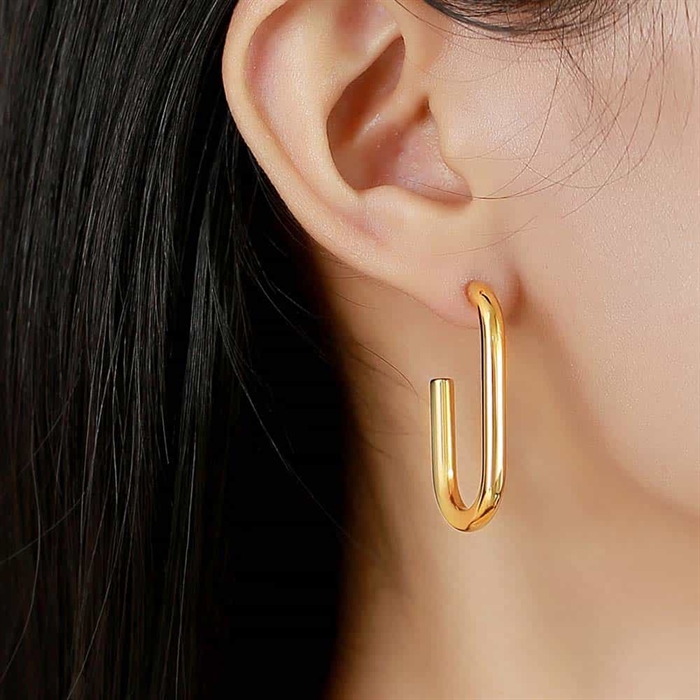 Elzi Øreringe i Forgyldt 14K - Elegant Design til Salg