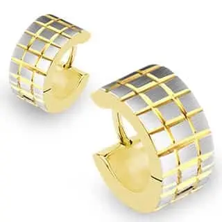 Bruch Golden Forgyldt Ørering - Hurtig Levering!