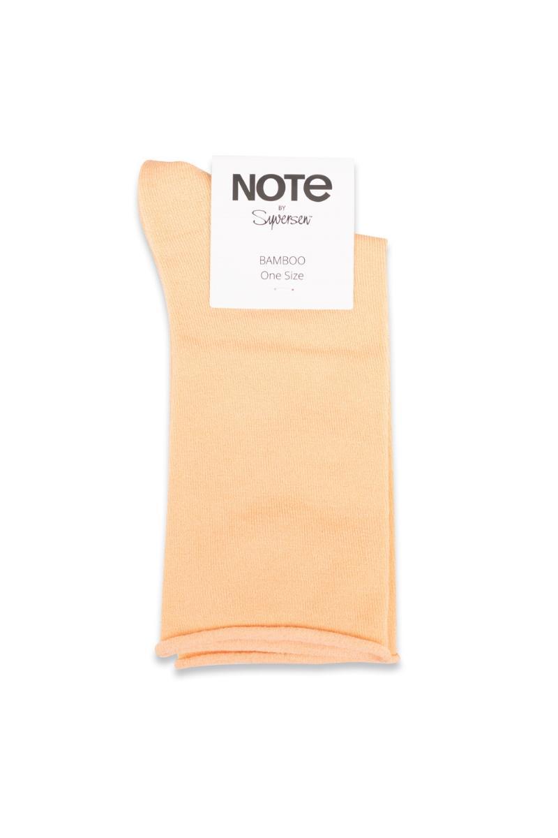 Oroblu - Strømper - Note Woman Bamboo Roll Top - Apricot tilbud