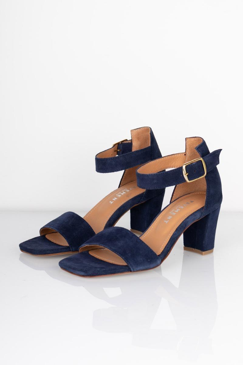 Pavement - Stiletter - Lykke - Navy Suede Juleudsalg!