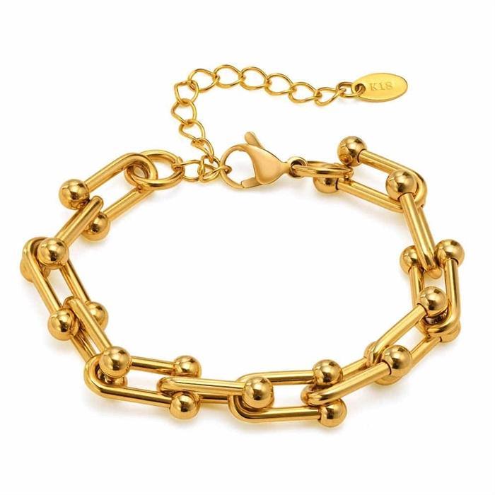 Smukt 14K IP Guldbelagt Armbånd - Hurtig Levering!