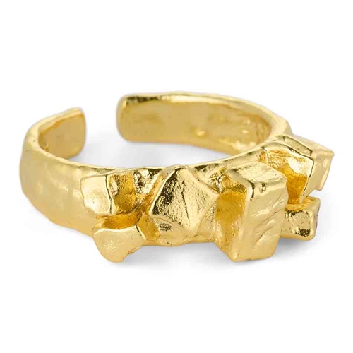 Zoe Ring i Forgyldt 14k Sterling - Unikt Design!