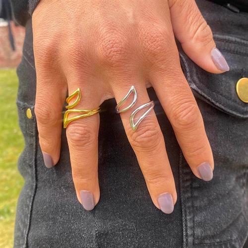 Sølv Sterling Isaura Ringen I Smooth Design