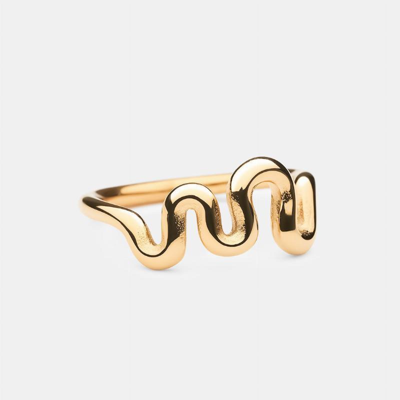 Gratia Ring i 18k Guldbelægning – Elegance til Hverdag