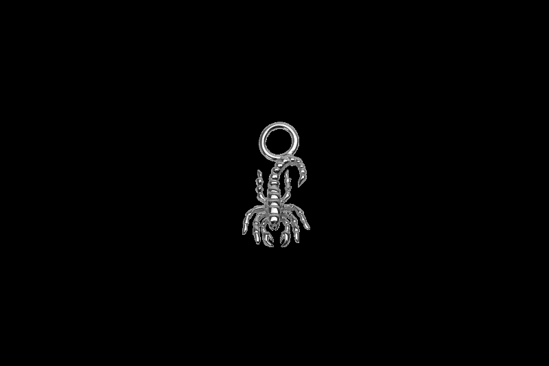 Ix Skorpion Charm i Sølv - Unik Pendant fra IX Studios
