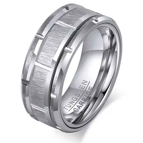 Zerbo Tungstenring i Cool Design - Perfekt til Mænd
