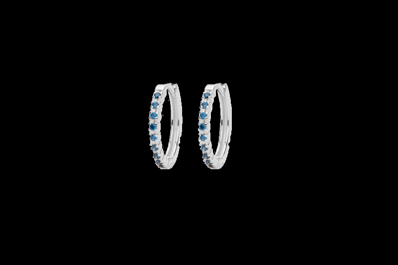 Ix Eternity Blue Earrings Silver