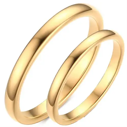Tungsten Forlovelsesring Golden
