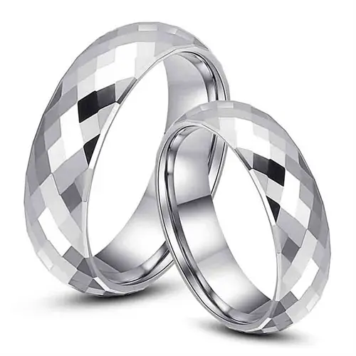Erato Vielse  Forlovelsesring I Blank Tungsten Facet